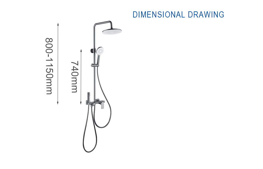 Shower Column Dimensions