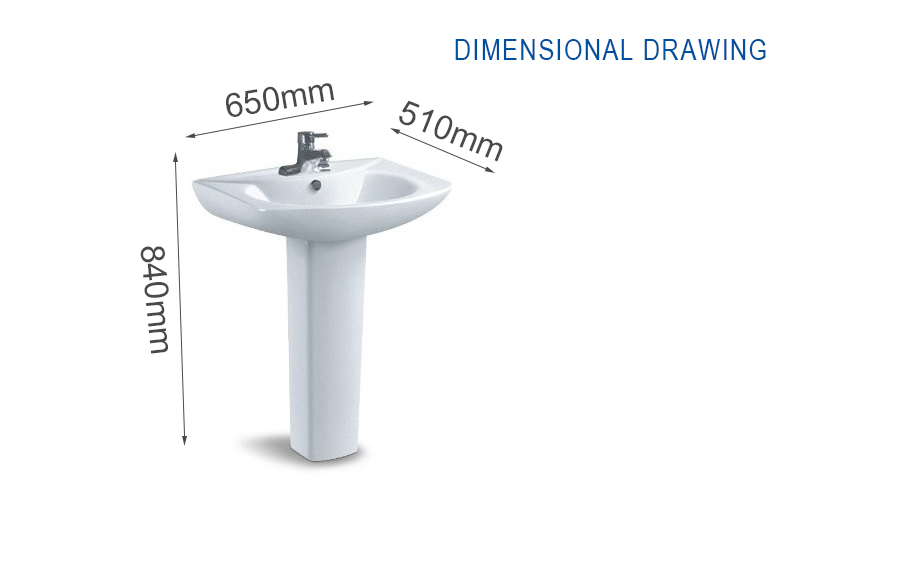 Pedestal Basin Dimensions