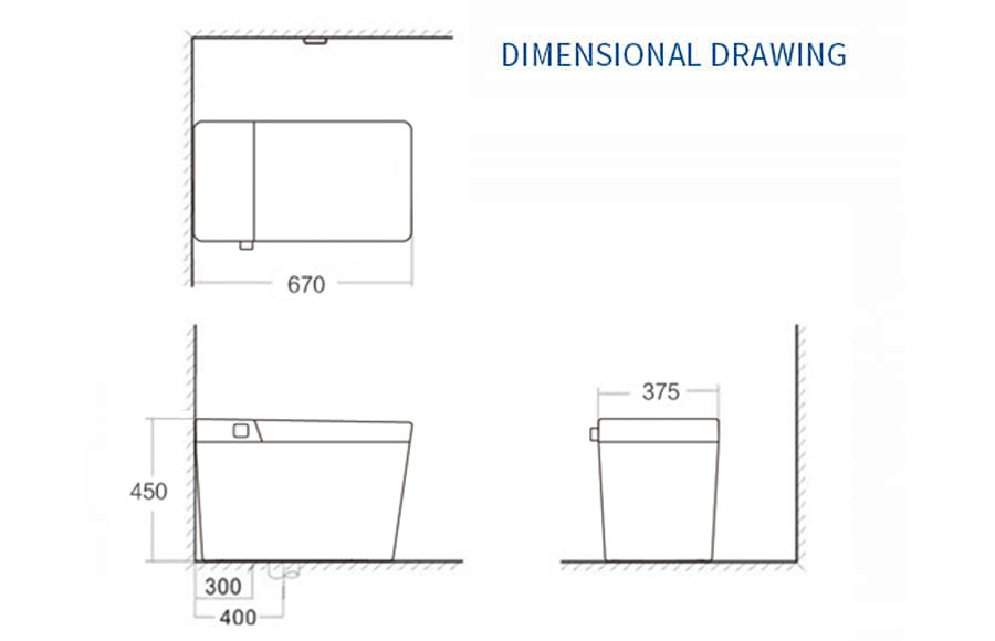 Toilet Bowl Dimensions