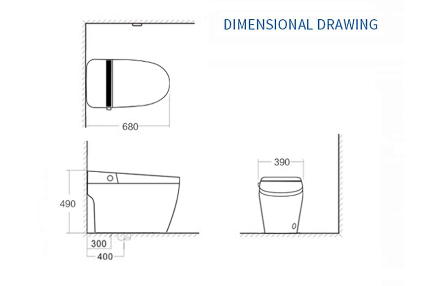 Toilet Bowl Dimensions