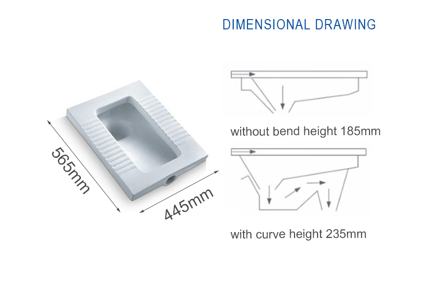 Squat Toilet Dimensions