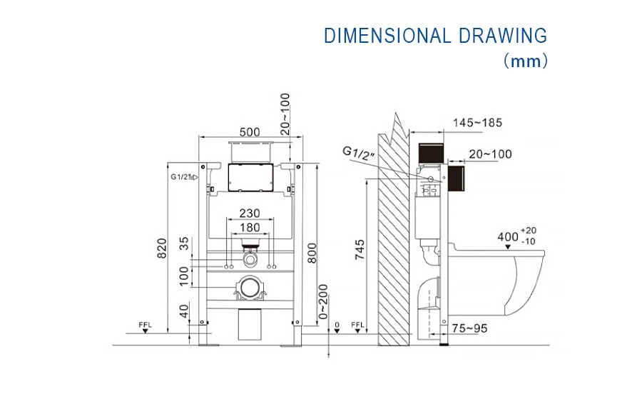 Toilet Bowl Dimensions