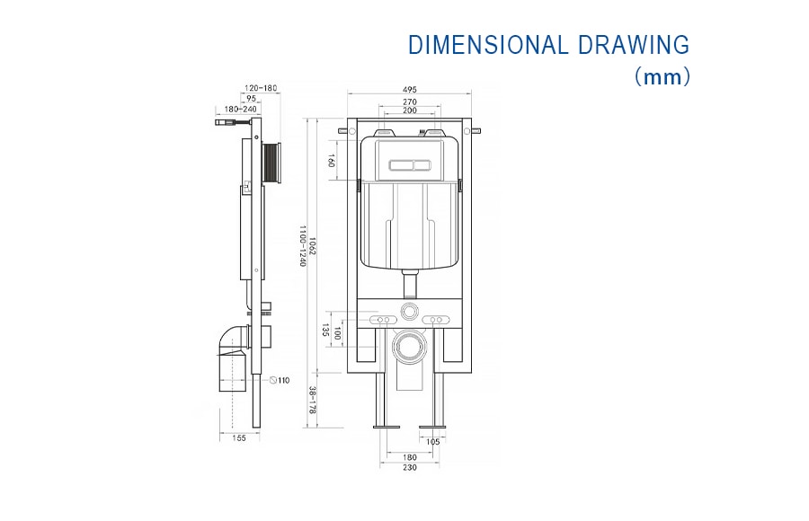 Toilet Bowl Dimensions